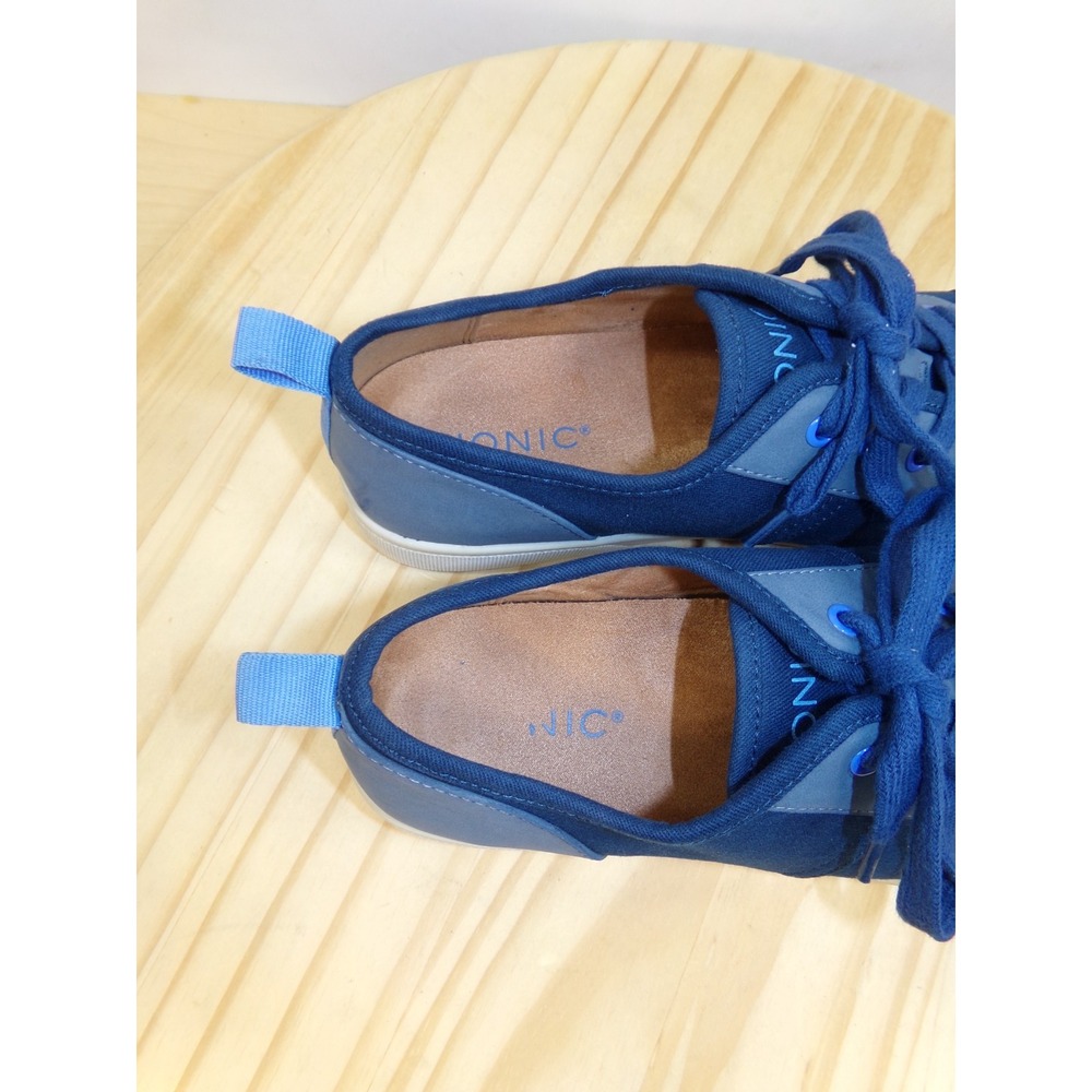 Vionic Pisces Shoes Sneakers‎ Womens Blue Size 8 Lace Up Canvas - Picture 7 of 8